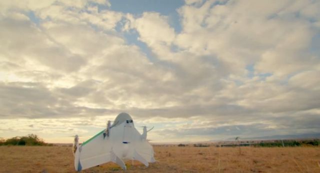 Η Google επιδεικνύει το δικό της drone για την αερομεταφορά εμπορευμάτων